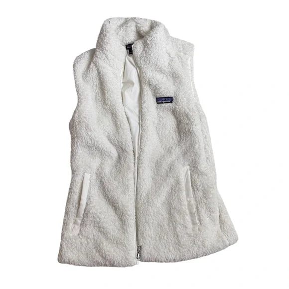 Patagonia Women's Los Gatos Birch White Fleece Vest Small - Picture 1 of 4